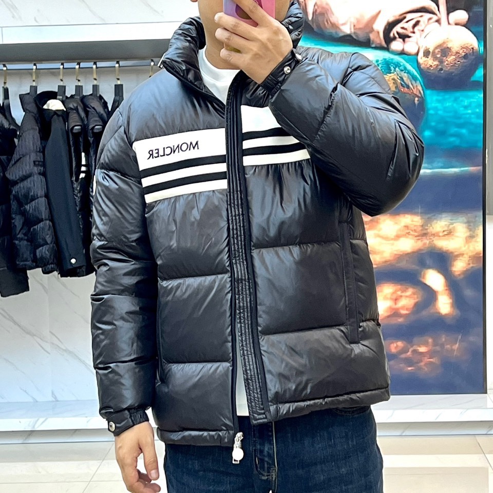 Moncler/蒙口鹅绒24秋冬新品Skarstind轻盈保暖外套时尚条纹字母男士羽绒服Skarstin