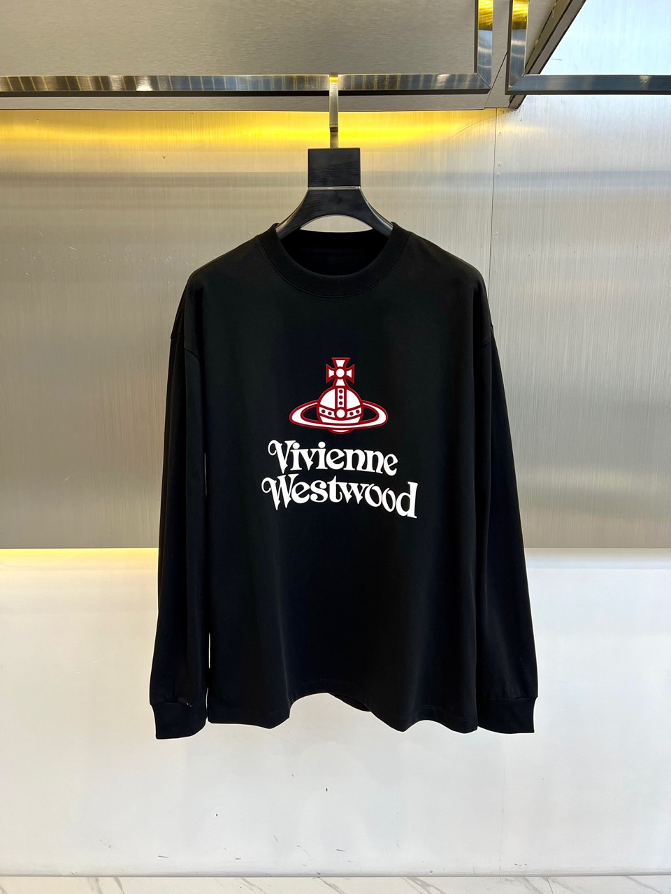 “Vivienne Westwood 2024 Autumn Western Queen Long Sleeve T-Shirt in Pure Cotton, Gender-Neutral, 48-56 Size”