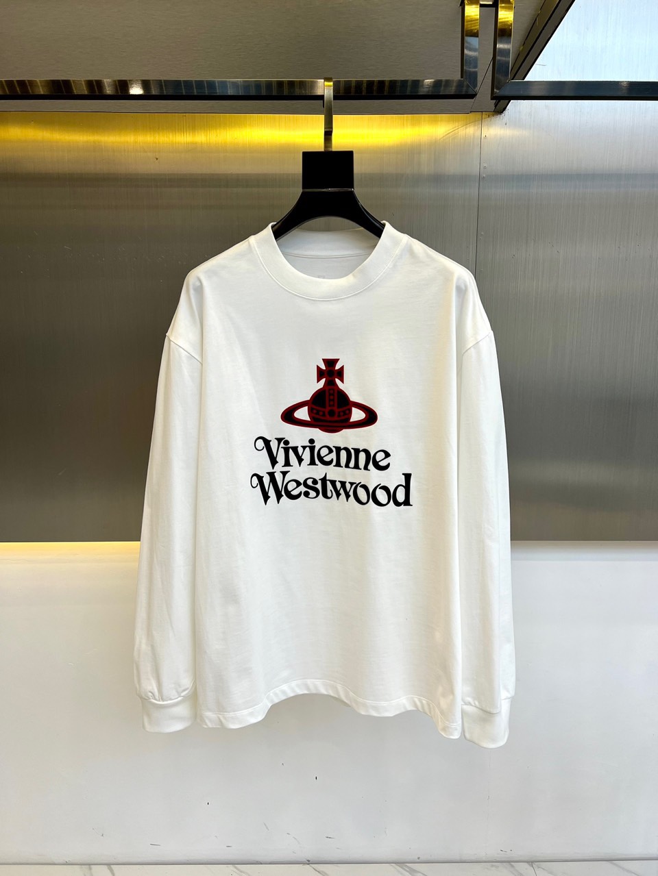 “Vivienne Westwood 2024 Autumn Western Queen Long Sleeve T-Shirt – Gender-Neutral Men and Women, 48-56” - 图片 1