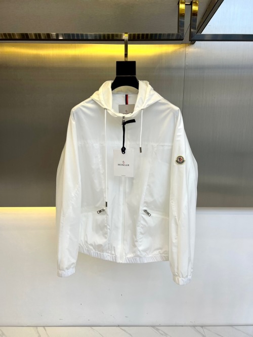 Moncler Spring/Summer 2025 Lightweight Hooded Jacket - White, Windproof 1 Moncler Spring/Summer 2025 Lightweight Hooded Jacket - White, Windproof