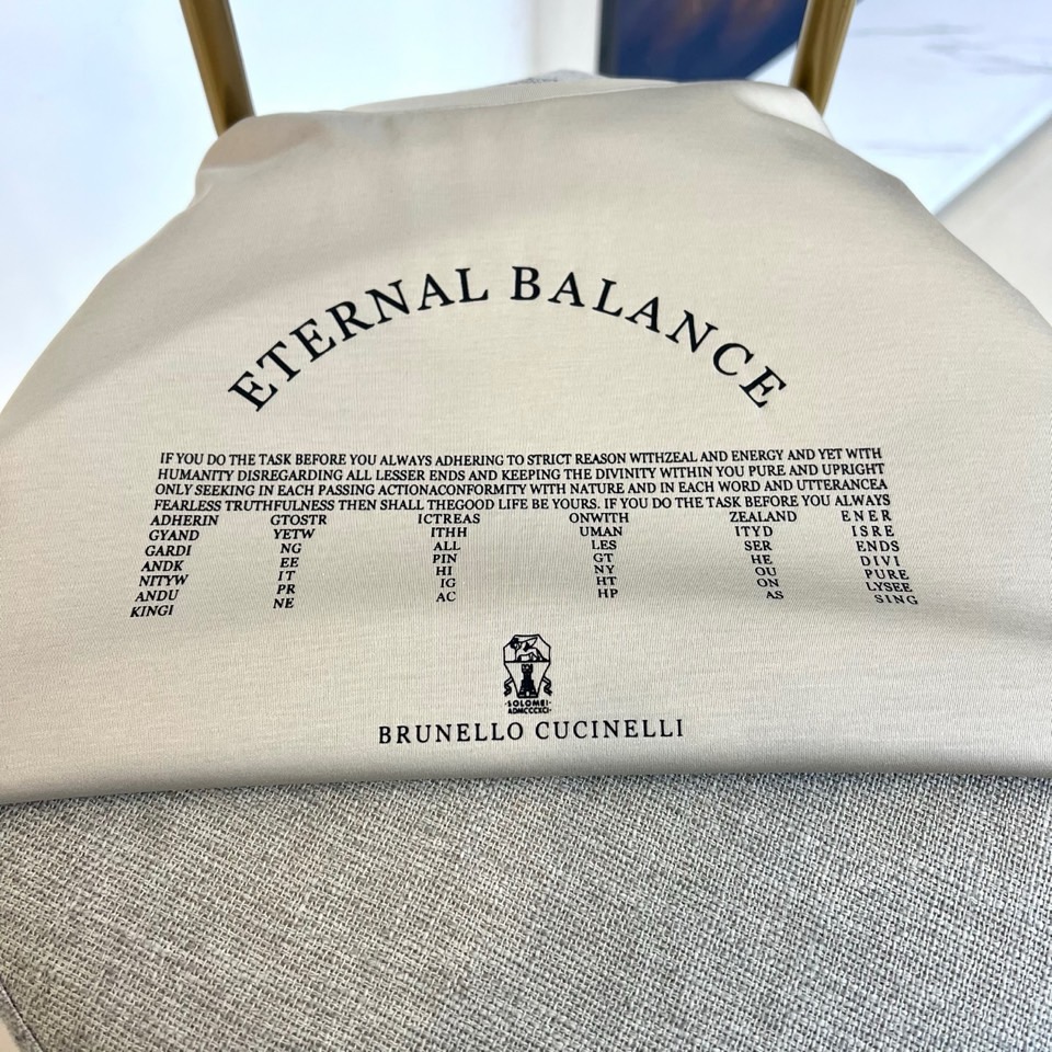 
Brunello Cucinelli/ 布鲁内洛 •库奇内利、2025春夏新款BC标志性圆领内搭短袖T
