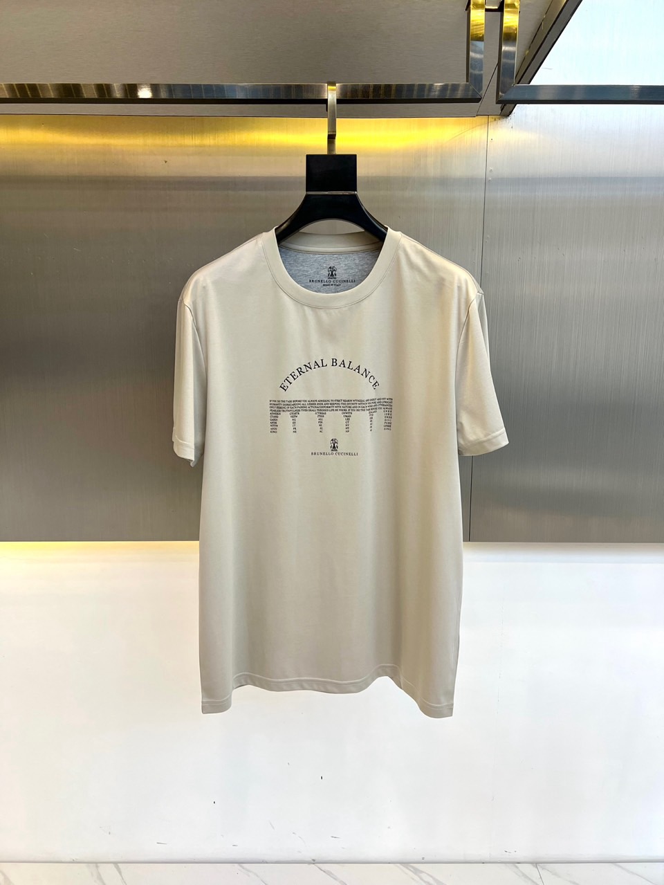 
Brunello Cucinelli/ 布鲁内洛 •库奇内利、2025春夏新款BC标志性圆领内搭短袖T