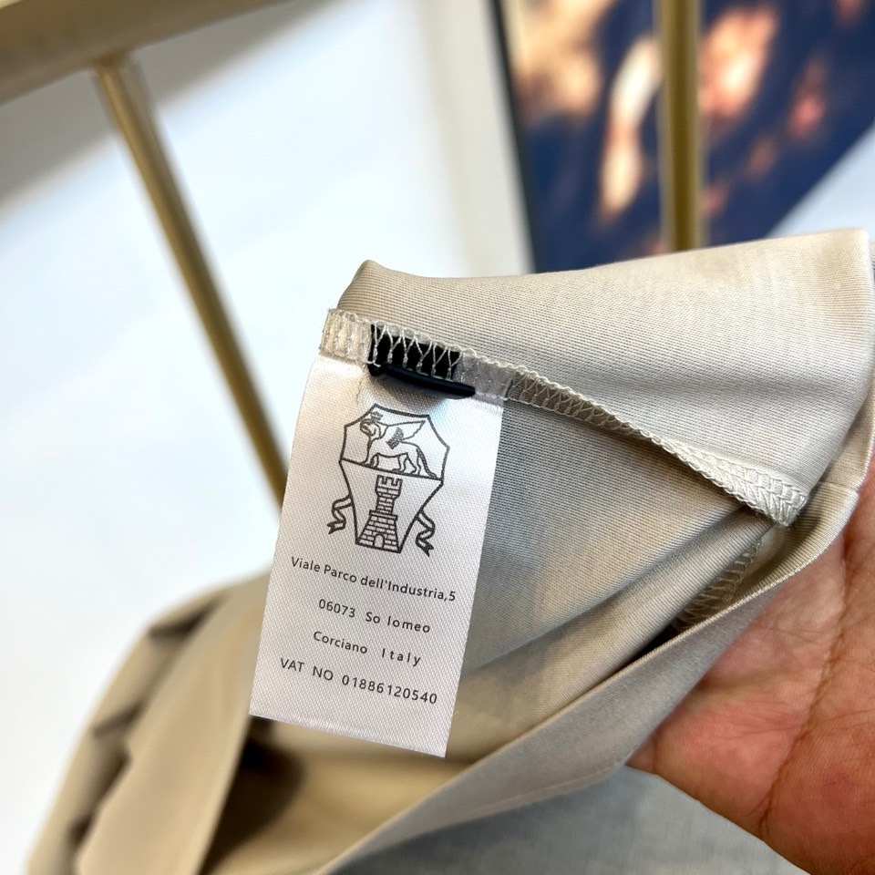 
Brunello Cucinelli/ 布鲁内洛 •库奇内利、2025春夏新款BC标志性圆领内搭短袖T