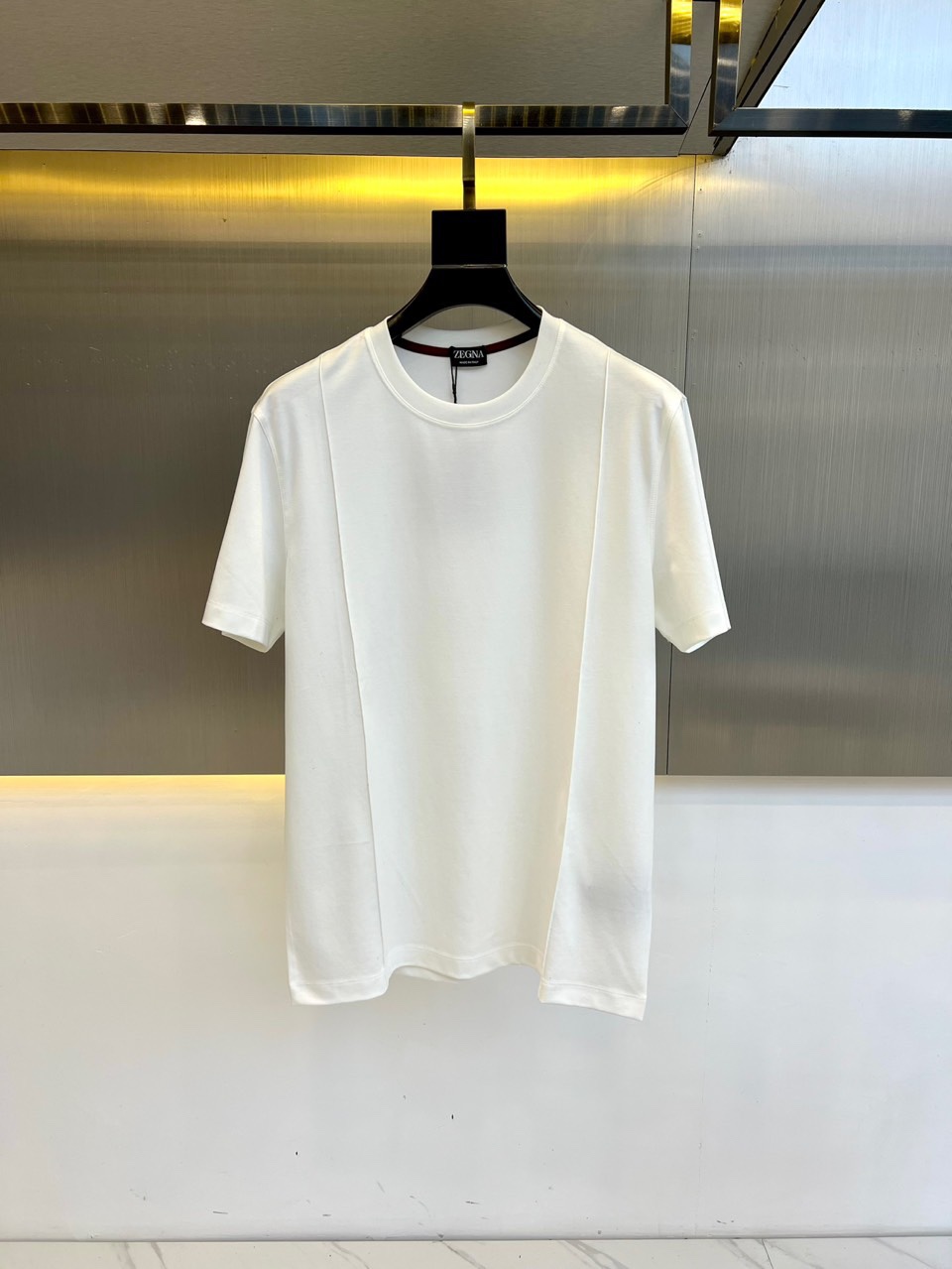 NO:119437,Zz*a Zz*a 2025 spring clothing new round neck, the most practical round neck short-sleeved T-shirt. The exclusive fixed-woven fabric 