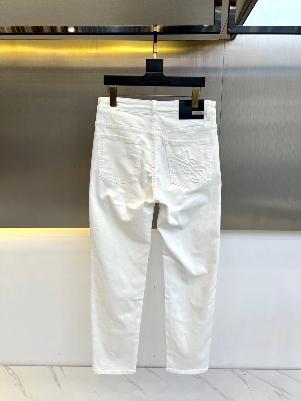 San Roland 2025 Spring/Summer New Classics: Brushed Back Pocket Jeans with Imported Cotton-Rubber Blend - 图片 3