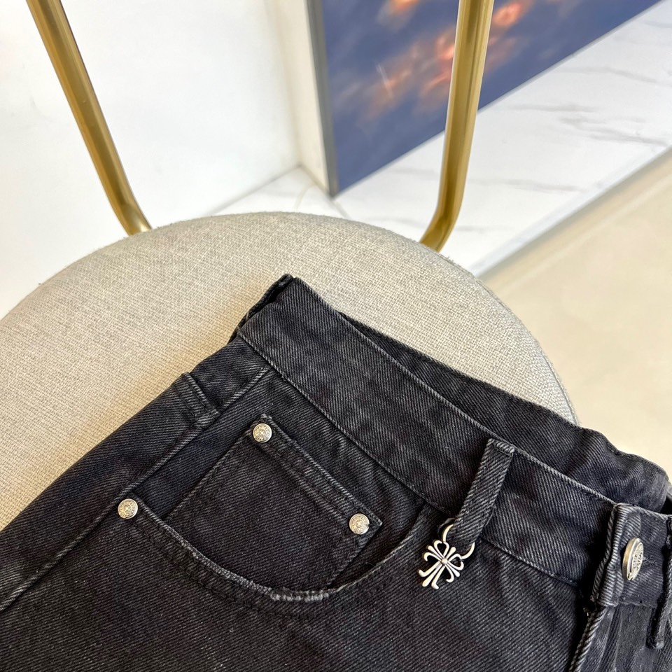 Crocson 2025FW Broad-Legged Jeans: Quality Fabric, Stylish Design, Perfect Branding, Luxurious Style. - 图片 4