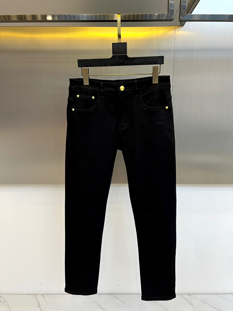 Men’s Classic Blue Fresh Water Cotton Pants for 2025 Spring/Summer - 图片 2