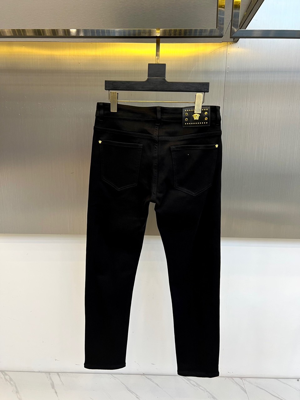 Men’s Classic Blue Fresh Water Cotton Pants for 2025 Spring/Summer - 图片 3