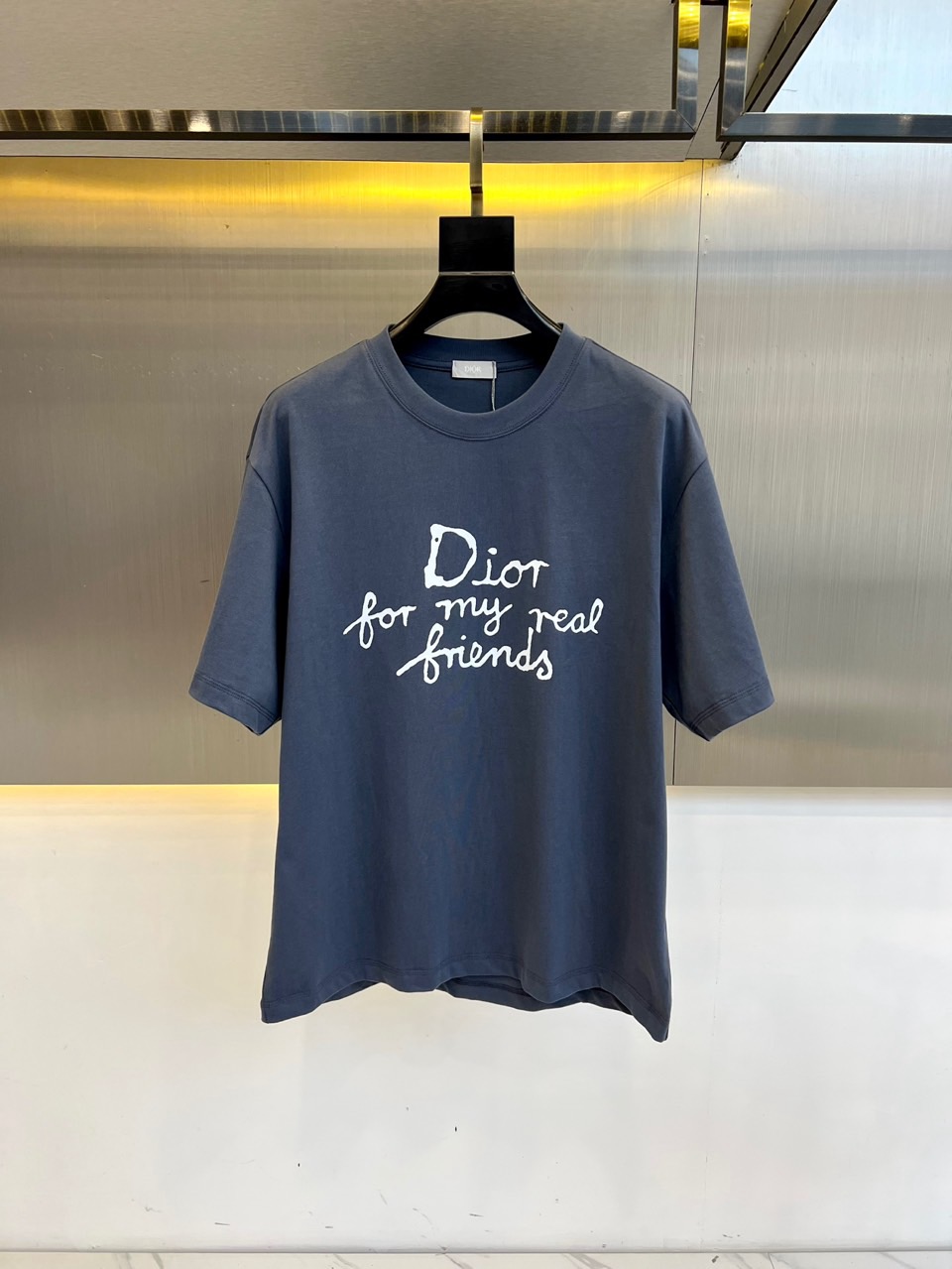 
Dio迪奥、25新款 男士棉质印花图案休闲宽松短袖t恤，图案印花，采用高密度莫代尔冰感面料，同布罗纹圆