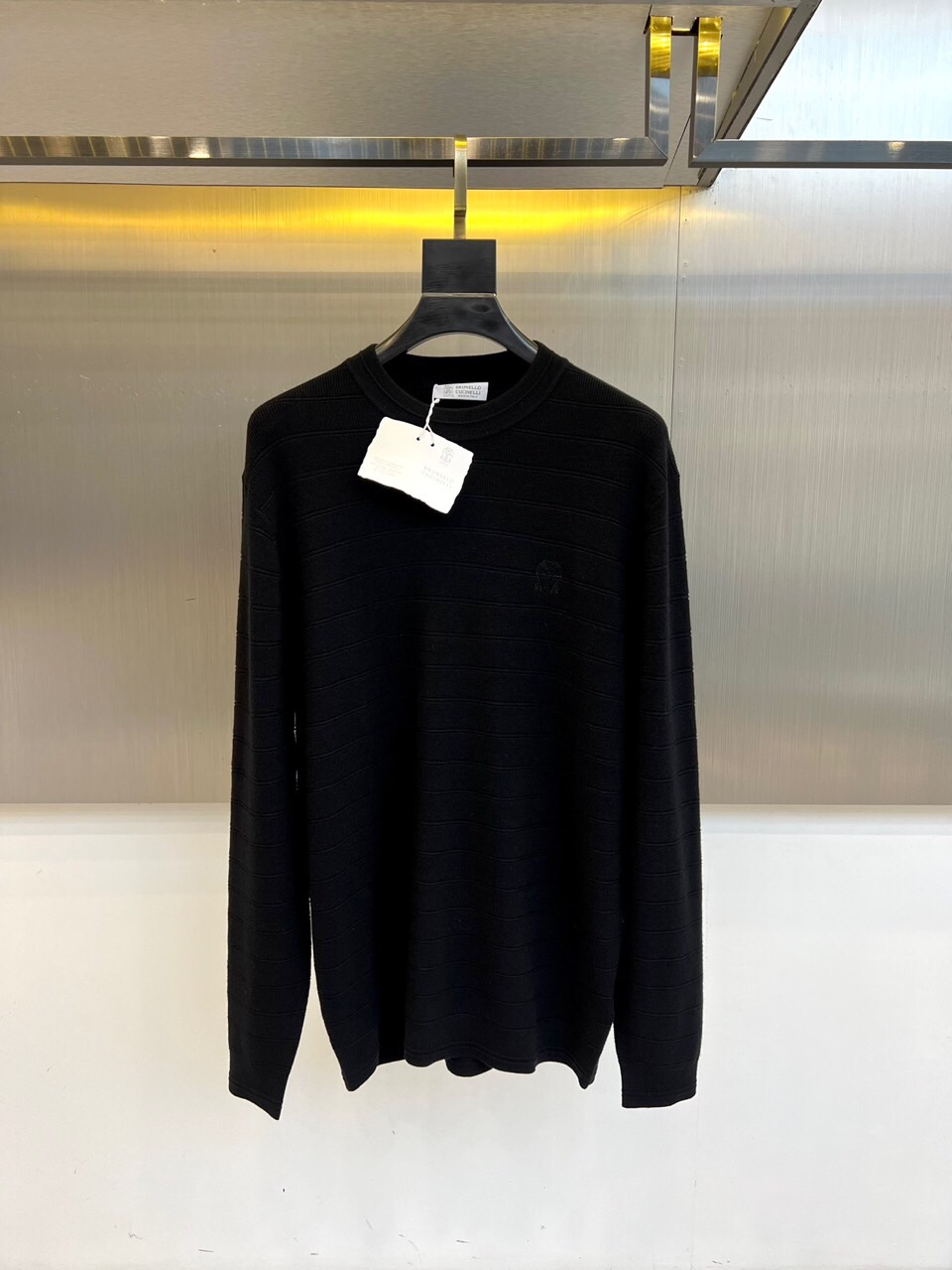 Brunello cucinelli-BC 2025ss秋冬新款男士商务休闲圆领羊毛衫！低调且时髦惊艳的