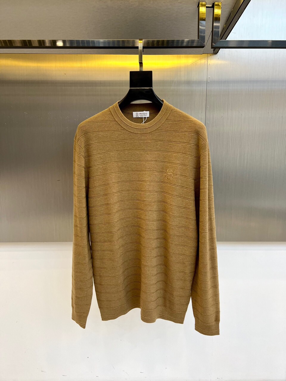 Brunello cucinelli-BC 2025ss秋冬新款男士商务休闲圆领羊毛衫！低调且时髦惊艳的