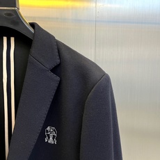 BC-Brunello Cucinelli男士休闲羊毛西服外套,22.5%羊毛15%尼龙,38%丙烯酸纤 BC-Brunello Cucinelli男士休闲羊毛西服外套,22.5%羊毛15%尼龙,38%丙烯酸纤
