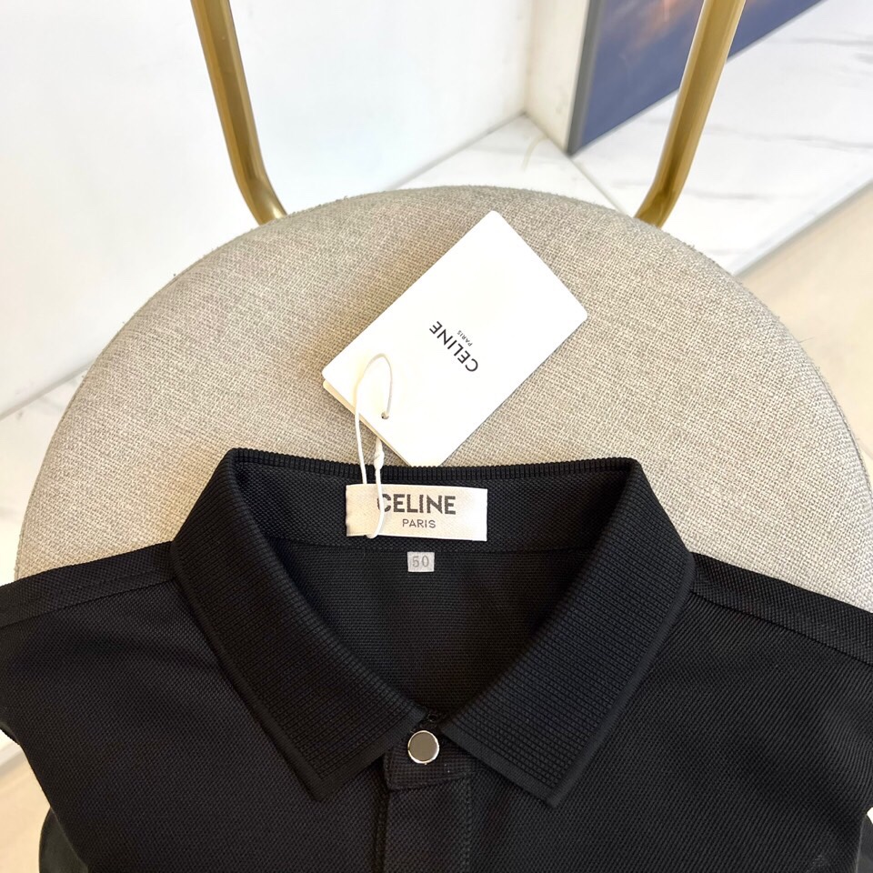 
塞琳、2025s经典标志性Logo点缀元素 经典时尚翻领 Polo衫短袖 ，贸易公司渠道订单，简约大气