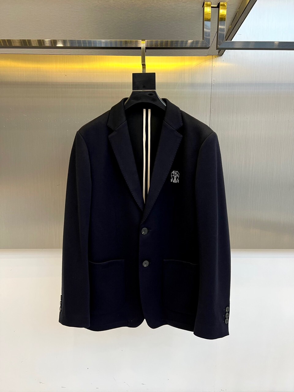 BC-Brunello Cucinelli男士休闲羊毛西服外套，22.5%羊毛15%尼龙，38%丙烯酸纤