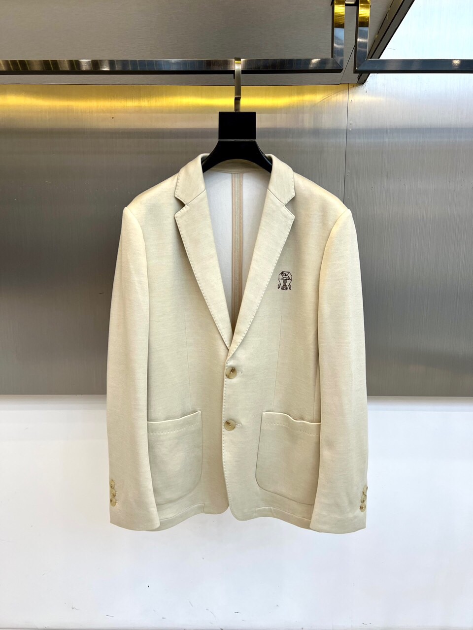 BC-Brunello Cucinelli男士休闲羊毛西服外套，22.5%羊毛15%尼龙，38%丙烯酸纤