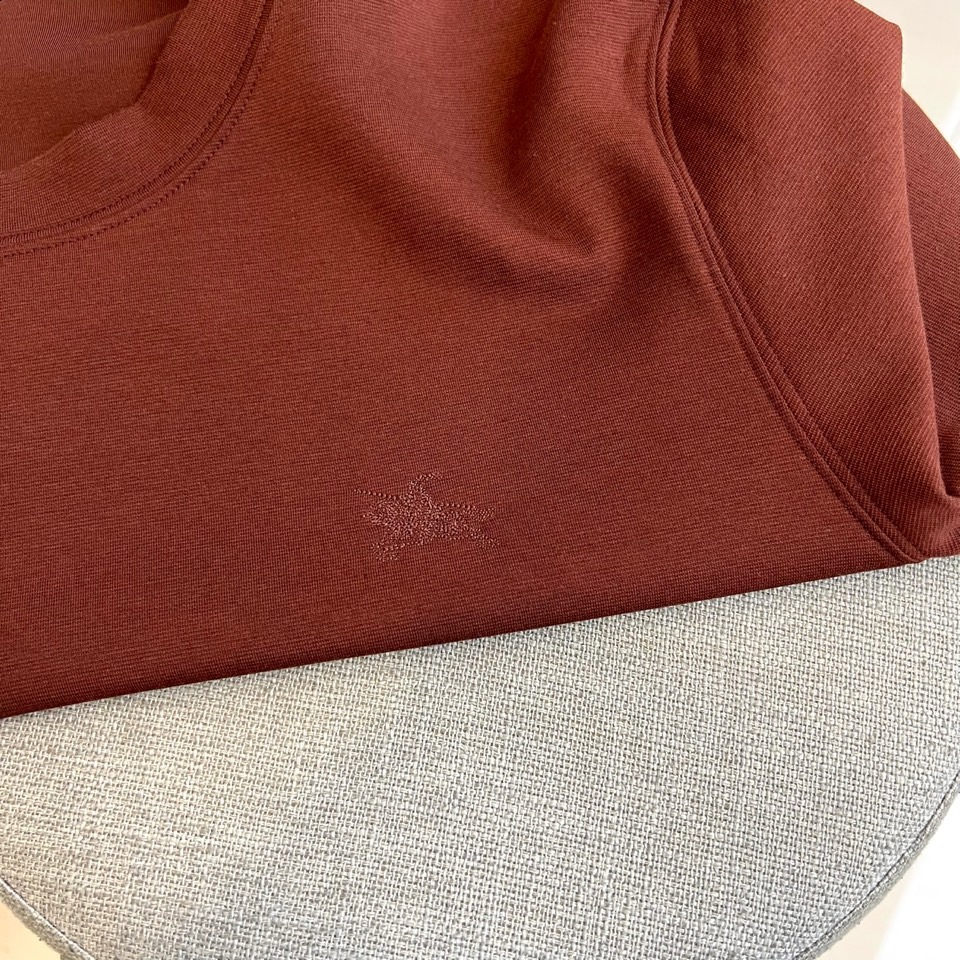 Bur巴宝莉、【高品质】25s秋冬款新品中领套头长袖T恤卫衣，面料采用舒弹莫代尔棉空气层/新疆棉混纺 特