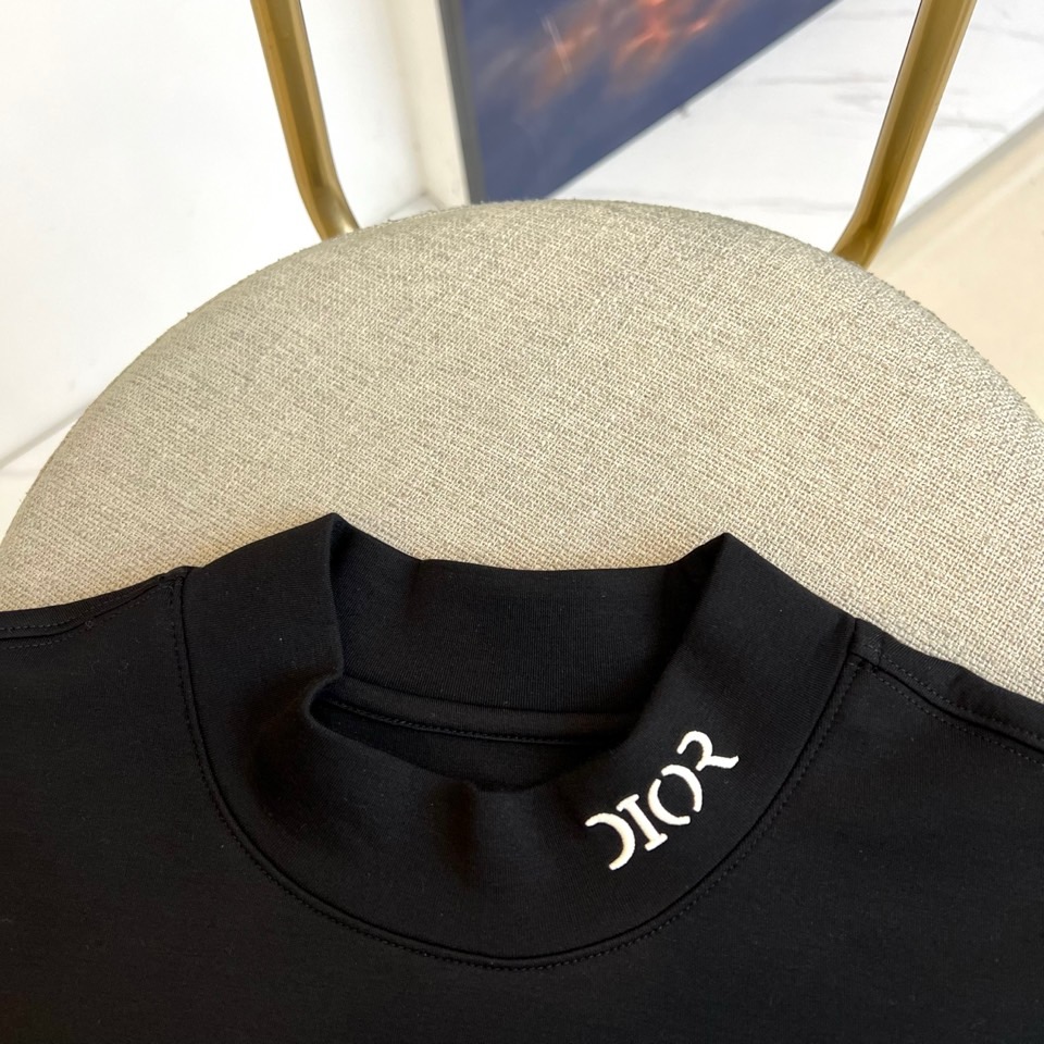 Dio迪奥、【高品质】25s秋冬款新品中领套头长袖T恤卫衣，面料采用舒弹莫代尔棉空气层/新疆棉混纺 特性