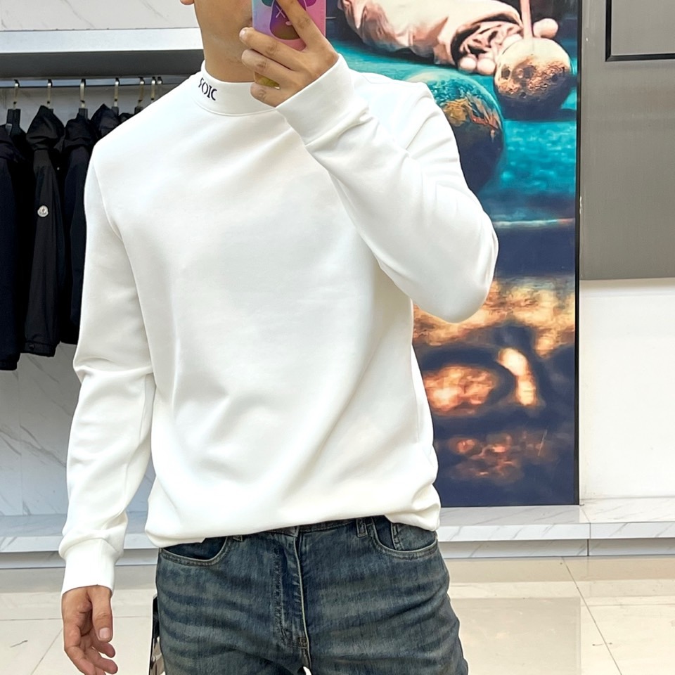 Dio迪奥、【高品质】25s秋冬款新品中领套头长袖T恤卫衣，面料采用舒弹莫代尔棉空气层/新疆棉混纺 特性
