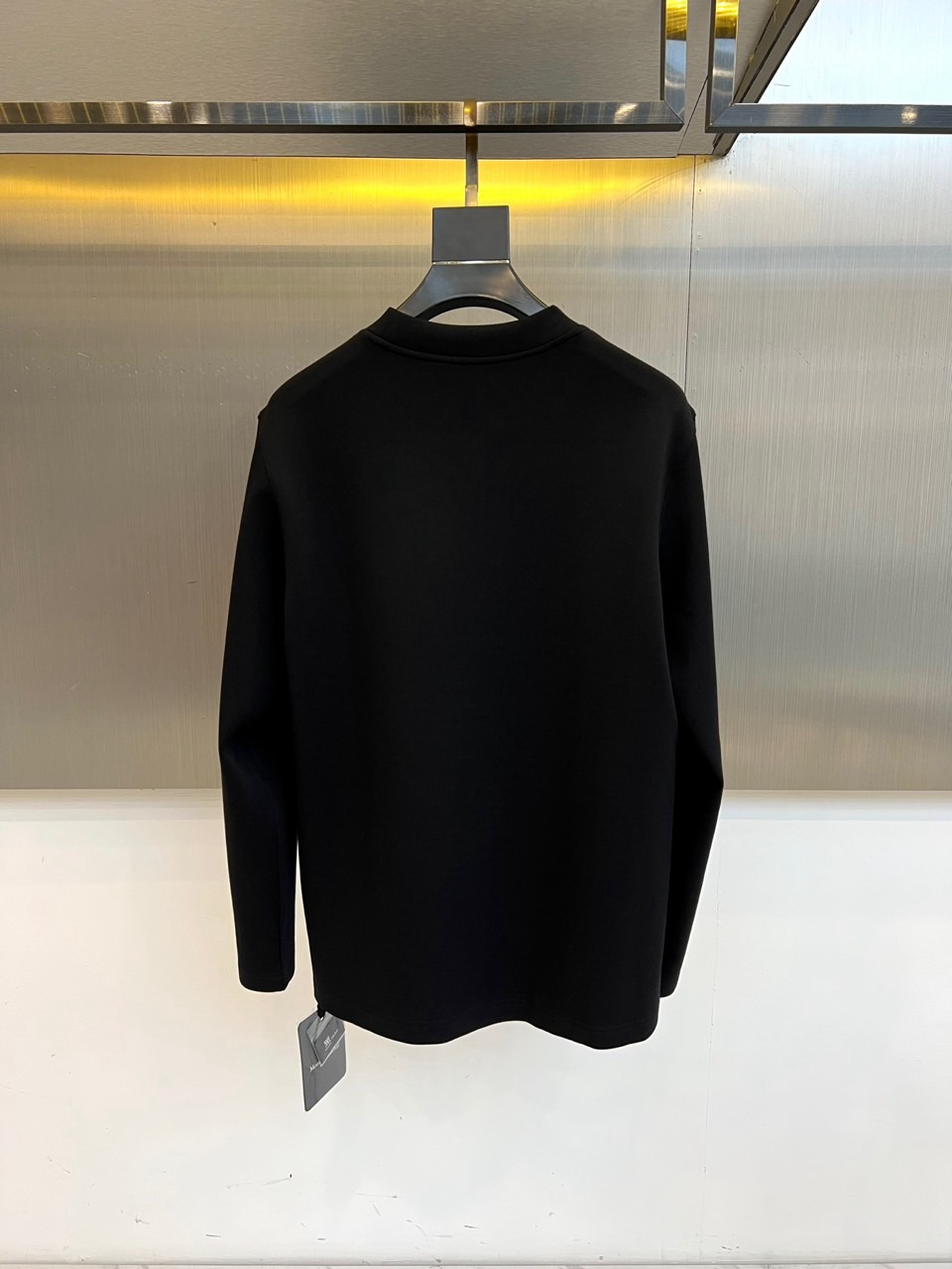 Mon蒙口、【高品质】25s秋冬款新品圆领套头长袖T恤卫衣，面料采用舒弹莫代尔棉空气层/新疆棉混纺 特性