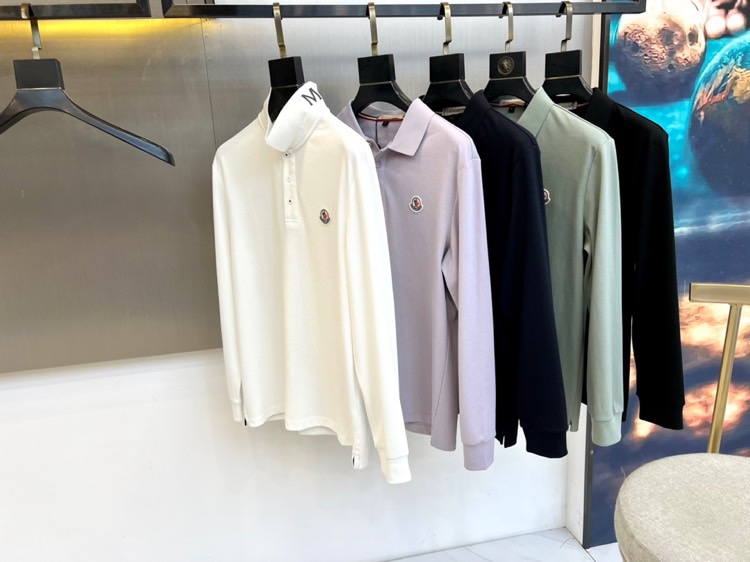 Mon蒙口、25秋冬精品！男士珠地棉长袖口袋翻领POLO衫，早秋男士基础百搭长袖衫，妥妥的商务精英标配款