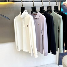 Mon蒙口、25秋冬精品!男士珠地棉长袖口袋翻领POLO衫,早秋男士基础百搭长袖衫,妥妥的商务精英标配款 Mon蒙口、25秋冬精品!男士珠地棉长袖口袋翻领POLO衫,早秋男士基础百搭长袖衫,妥妥的商务精英标配款