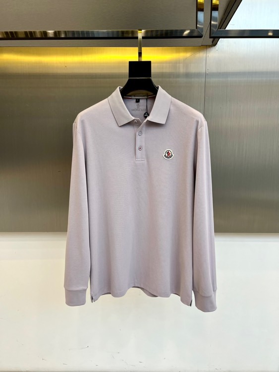 Mon蒙口、25秋冬精品！男士珠地棉长袖口袋翻领POLO衫，早秋男士基础百搭长袖衫，妥妥的商务精英标配款
