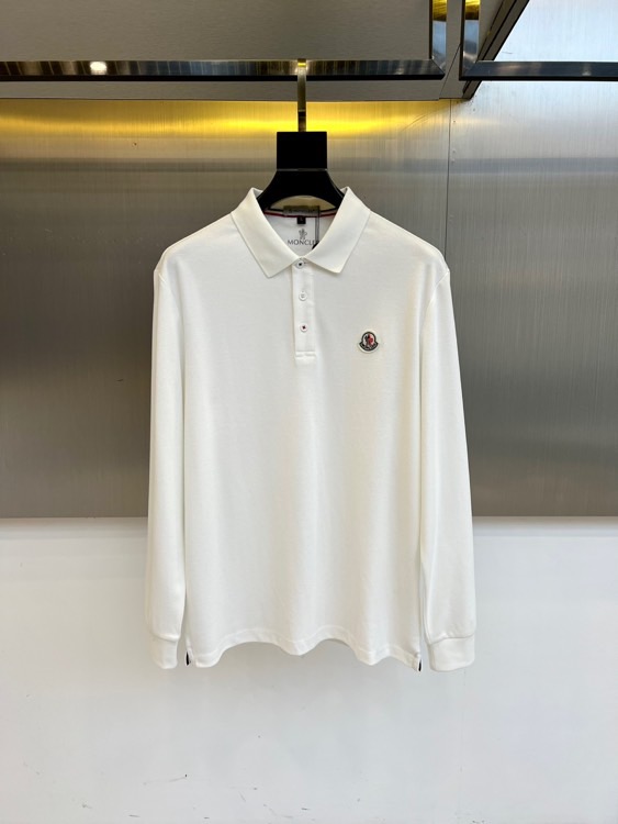 Mon蒙口、25秋冬精品！男士珠地棉长袖口袋翻领POLO衫，早秋男士基础百搭长袖衫，妥妥的商务精英标配款