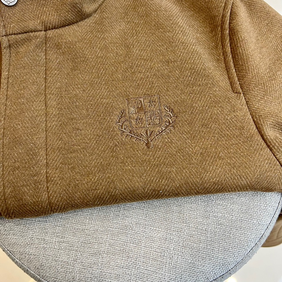 Loro Piana、25FW/秋冬意大利lP🆕男装新款翻领刺绣字母老钱新贵商务休闲男士夹克外套。斜纹面