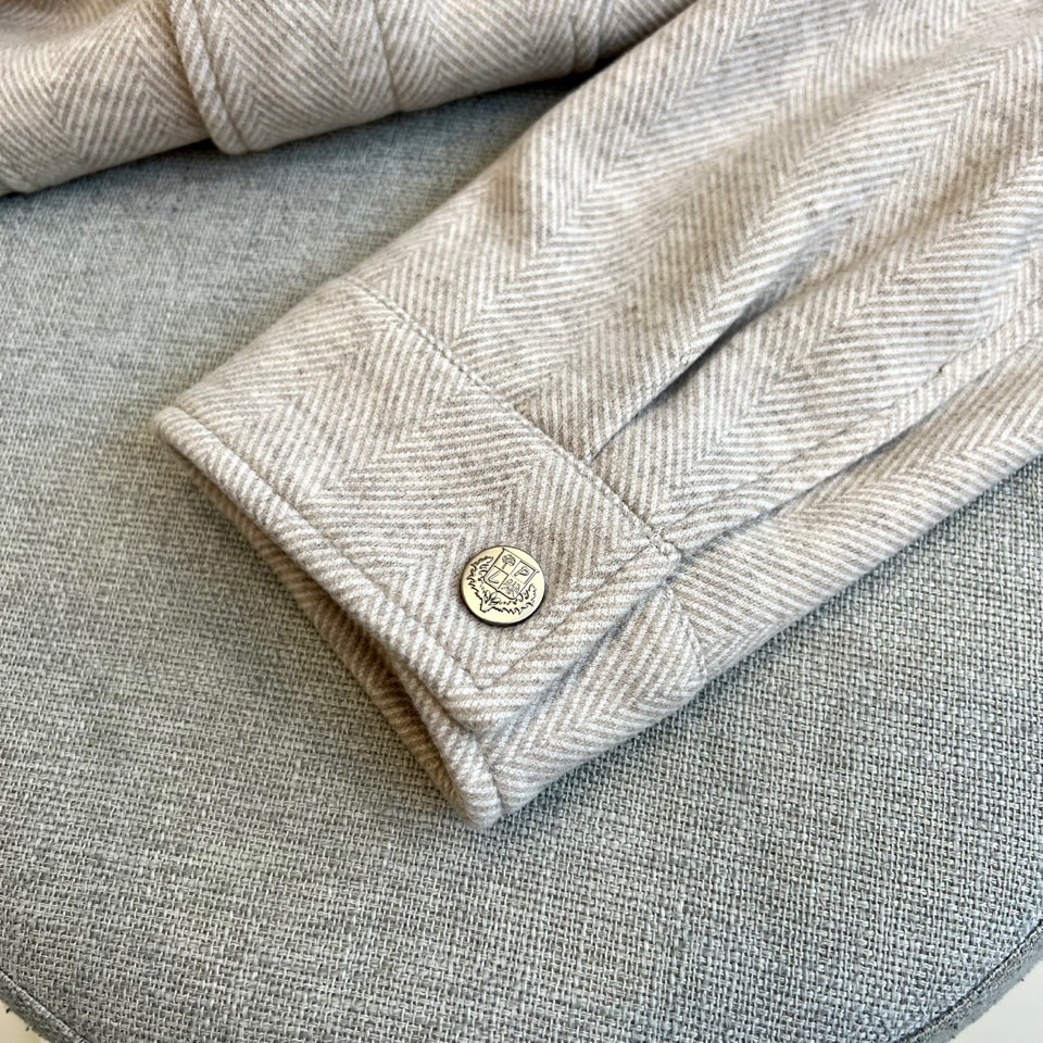 Loro Piana、25FW/秋冬意大利lP🆕男装新款翻领刺绣字母老钱新贵商务休闲男士夹克外套。斜纹面