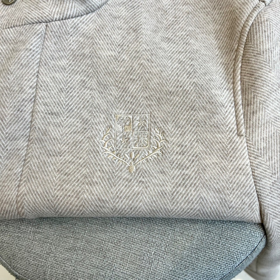 Loro Piana、25FW/秋冬意大利lP🆕男装新款翻领刺绣字母老钱新贵商务休闲男士夹克外套。斜纹面
