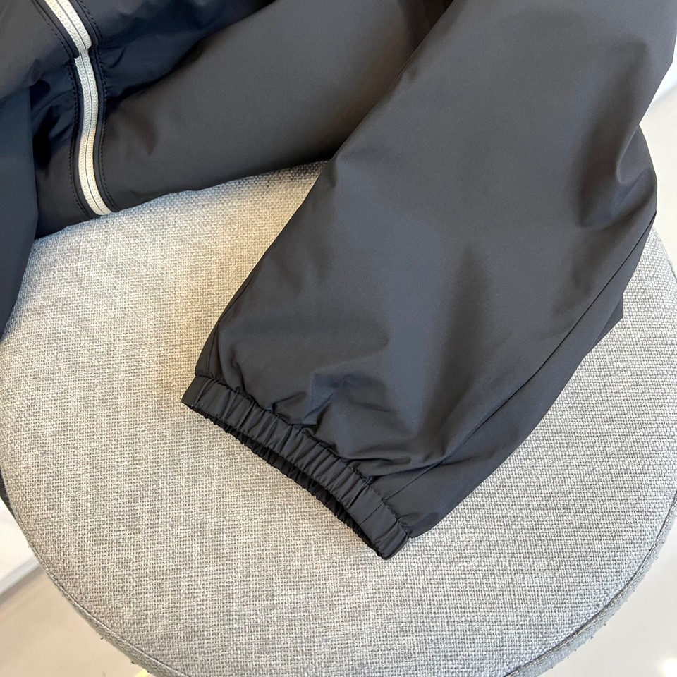 Brunello cucinelli-意大利BC男装早秋新款老钱风时尚休闲夹棉/薄棉连帽风衣男士时尚夹克