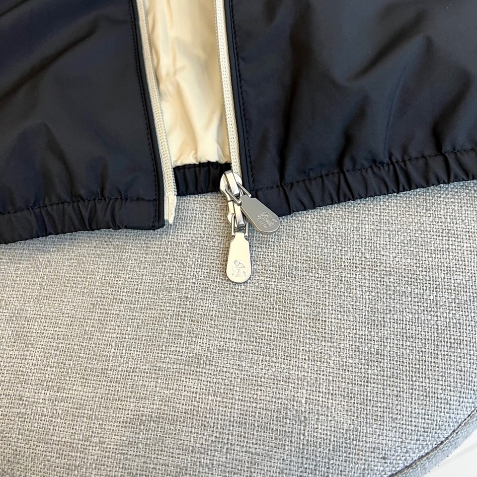 Brunello cucinelli-意大利BC男装早秋新款老钱风时尚休闲夹棉/薄棉连帽风衣男士时尚夹克