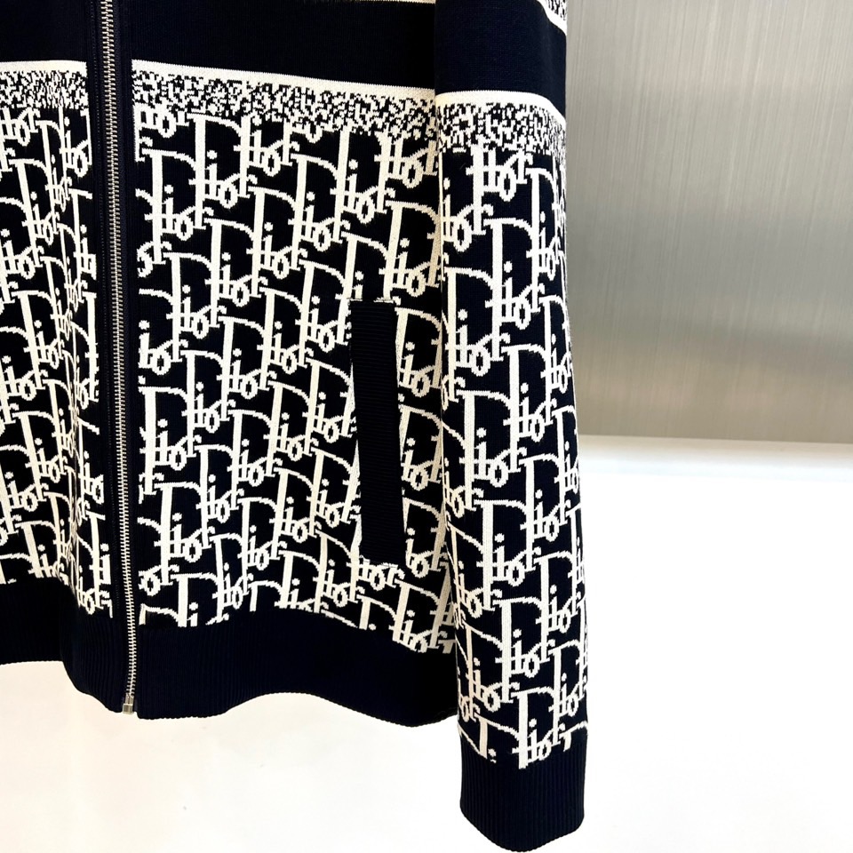 DIOR迪奥、 夹棉连帽夹克，以Oblique老花续写冬日，经典Oblique纹样跃入冬夜——DIOR以