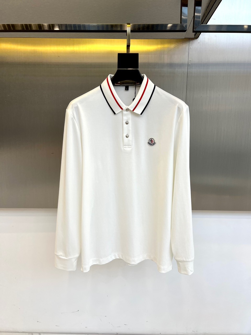 Mon蒙口、25秋冬精品！男士珠地棉长袖口袋翻领POLO衫，早秋男士基础百搭长袖衫，妥妥的商务精英标配款