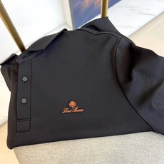 Loro Piana-lP🆕、25秋冬精品长袖POLO系列。• 左胸经典刺绣徽标:精绣字母Logo与盾形 Loro Piana-lP🆕、25秋冬精品长袖POLO系列。• 左胸经典刺绣徽标:精绣字母Logo与盾形