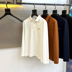 Loro Piana-lP🆕、25秋冬精品长袖POLO系列。• 左胸经典刺绣徽标:精绣字母Logo与盾形 Loro Piana-lP🆕、25秋冬精品长袖POLO系列。• 左胸经典刺绣徽标:精绣字母Logo与盾形