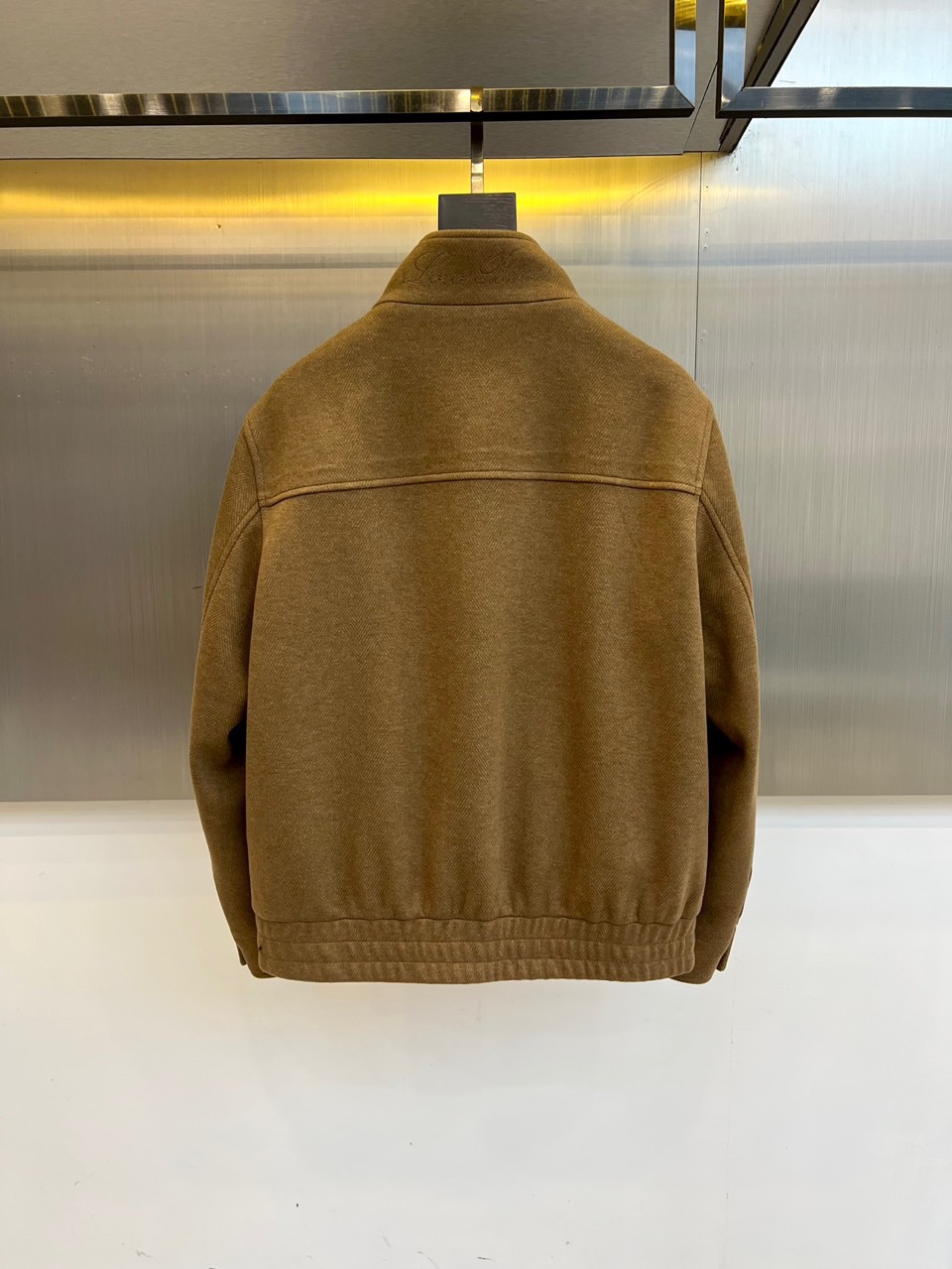 Loro Piana、25FW/秋冬意大利lP🆕男装新款翻领刺绣字母老钱新贵商务休闲男士夹克外套。斜纹面
