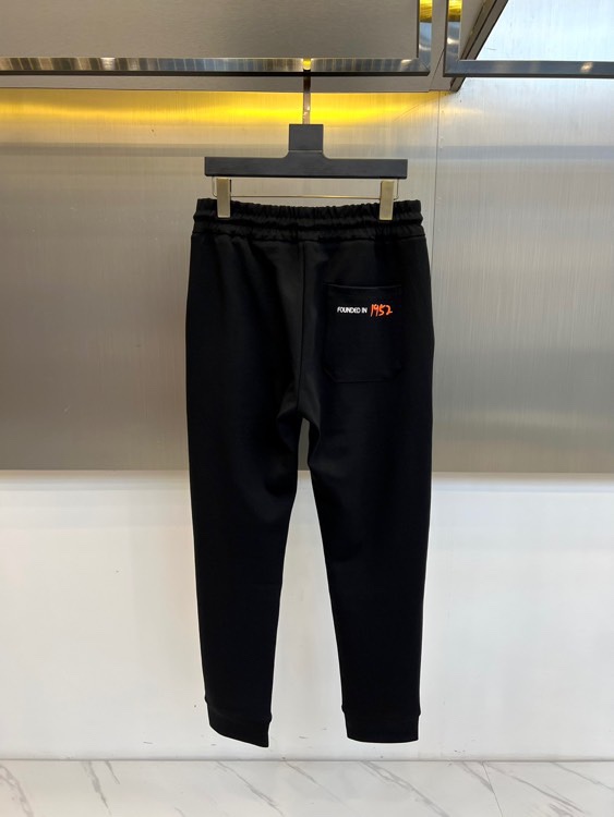 Mon蒙口、 2025s秋冬新款空气层棉质抽绳卫裤，男士经典印花徽标时尚运动休闲抽绳卫裤！采用客供进口2