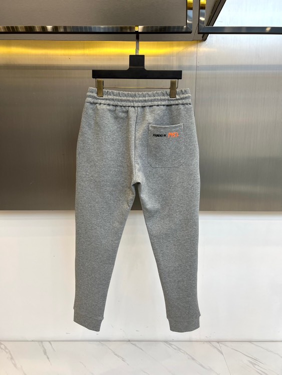 Mon蒙口、 2025s秋冬新款空气层棉质抽绳卫裤，男士经典印花徽标时尚运动休闲抽绳卫裤！采用客供进口2