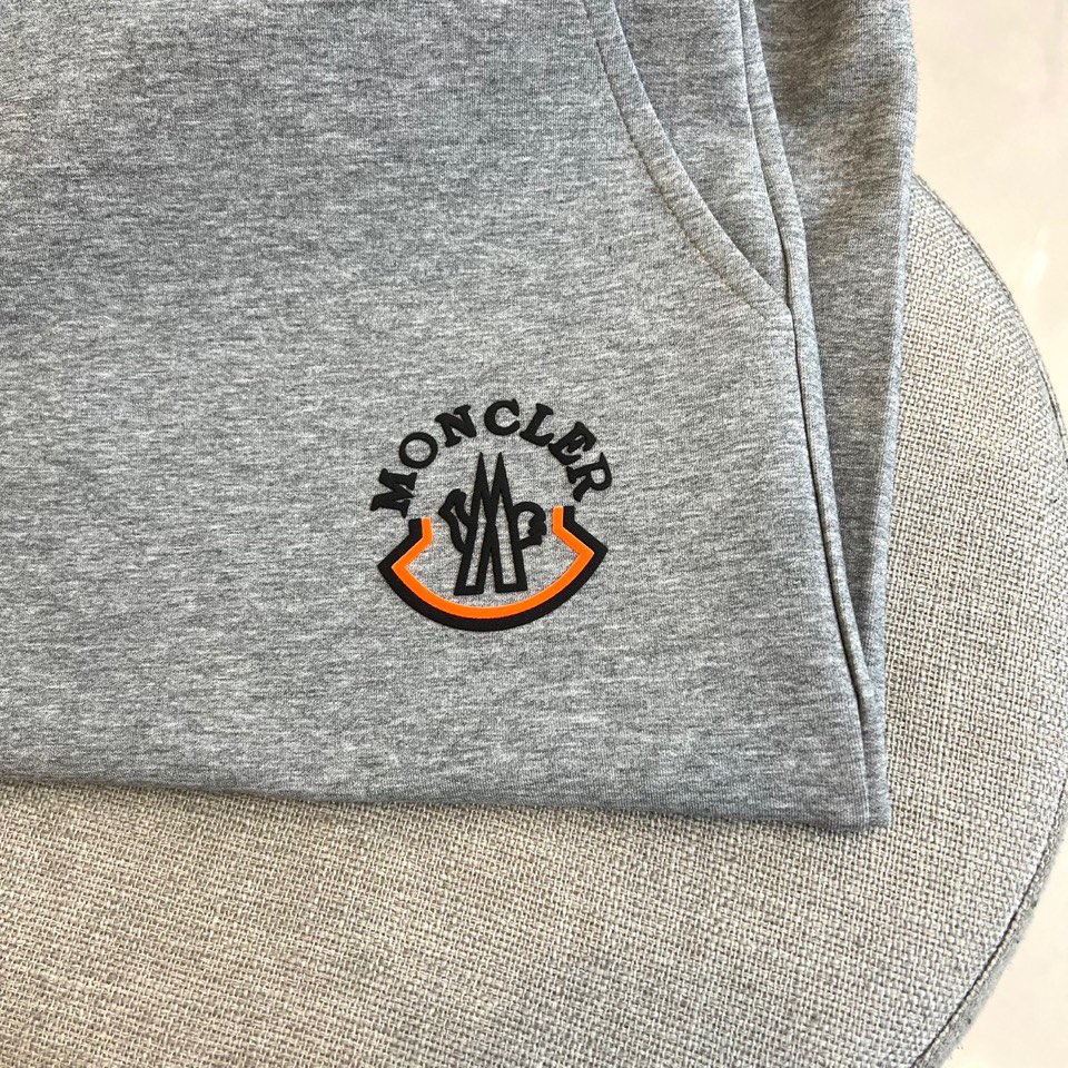 Mon蒙口、 2025s秋冬新款空气层棉质抽绳卫裤，男士经典印花徽标时尚运动休闲抽绳卫裤！采用客供进口2