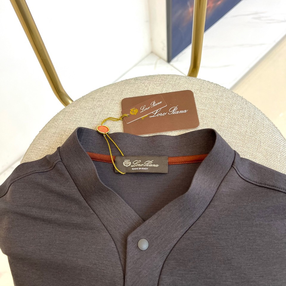 Loro Piana Men's Long Sleeve Polo Shirt, Button-Down Collar, Slim Fit 5 i1760282460 3180 7