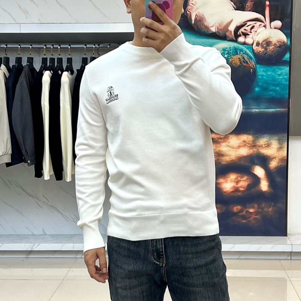 Brunello cucinelli-BC，2025秋冬新品针织系列衫采用100%精梳棉材质打造轻盈质感