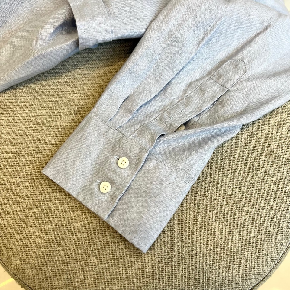 BC-Brunello Cucinelli 棉麻极简衬衫 | 自然呼吸 优雅随行纯白棉麻小尖领衬衫精选天