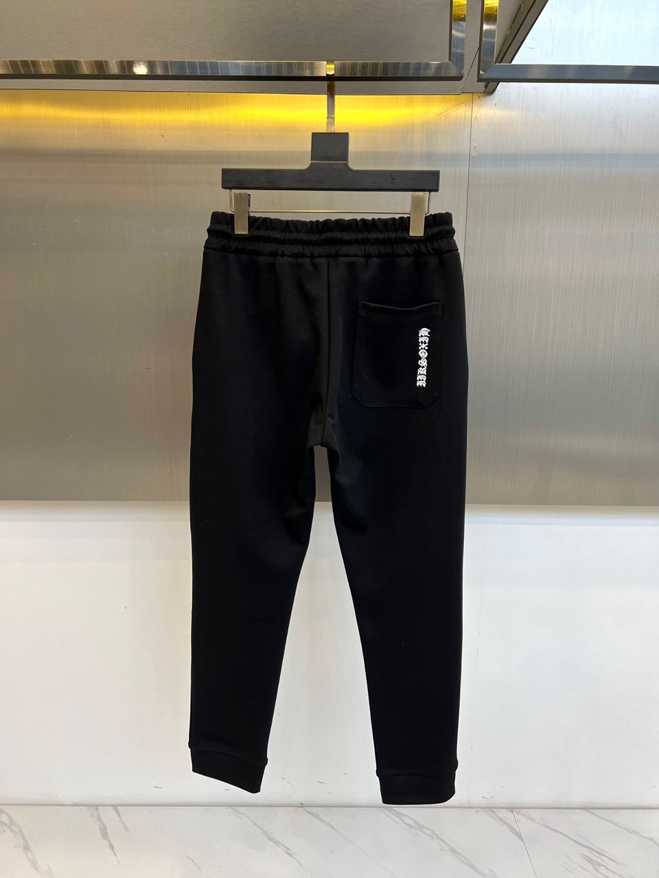 Ch克罗心、 2025s秋冬新款空气层棉质抽绳卫裤，男士经典印花徽标时尚运动休闲抽绳卫裤！采用客供进口2