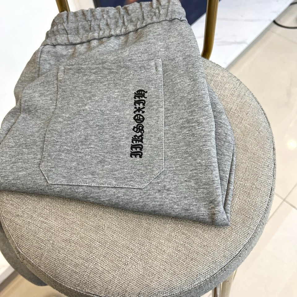 Ch克罗心、 2025s秋冬新款空气层棉质抽绳卫裤，男士经典印花徽标时尚运动休闲抽绳卫裤！采用客供进口2