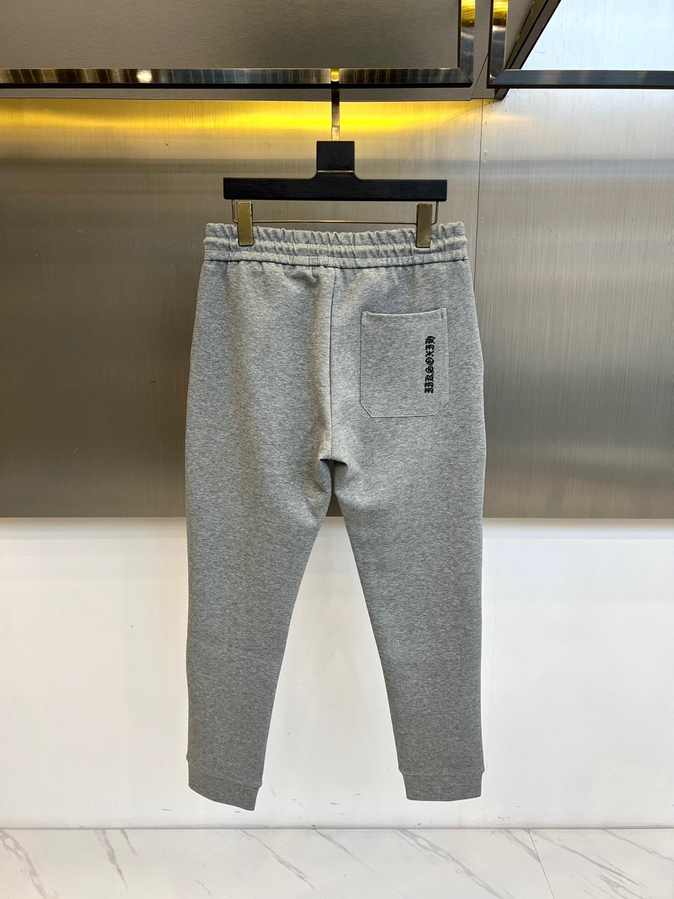 Ch克罗心、 2025s秋冬新款空气层棉质抽绳卫裤，男士经典印花徽标时尚运动休闲抽绳卫裤！采用客供进口2