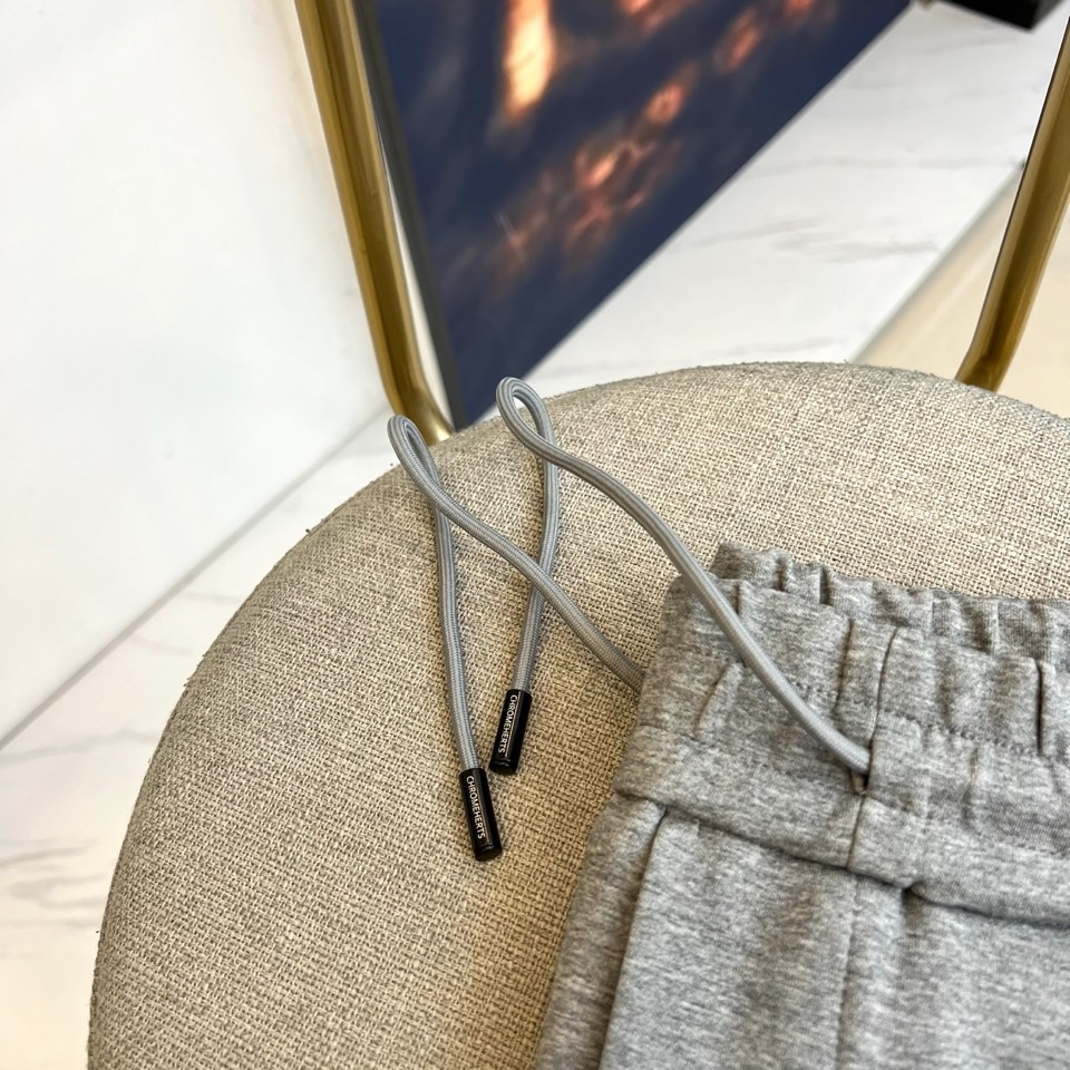 Ch克罗心、 2025s秋冬新款空气层棉质抽绳卫裤，男士经典印花徽标时尚运动休闲抽绳卫裤！采用客供进口2