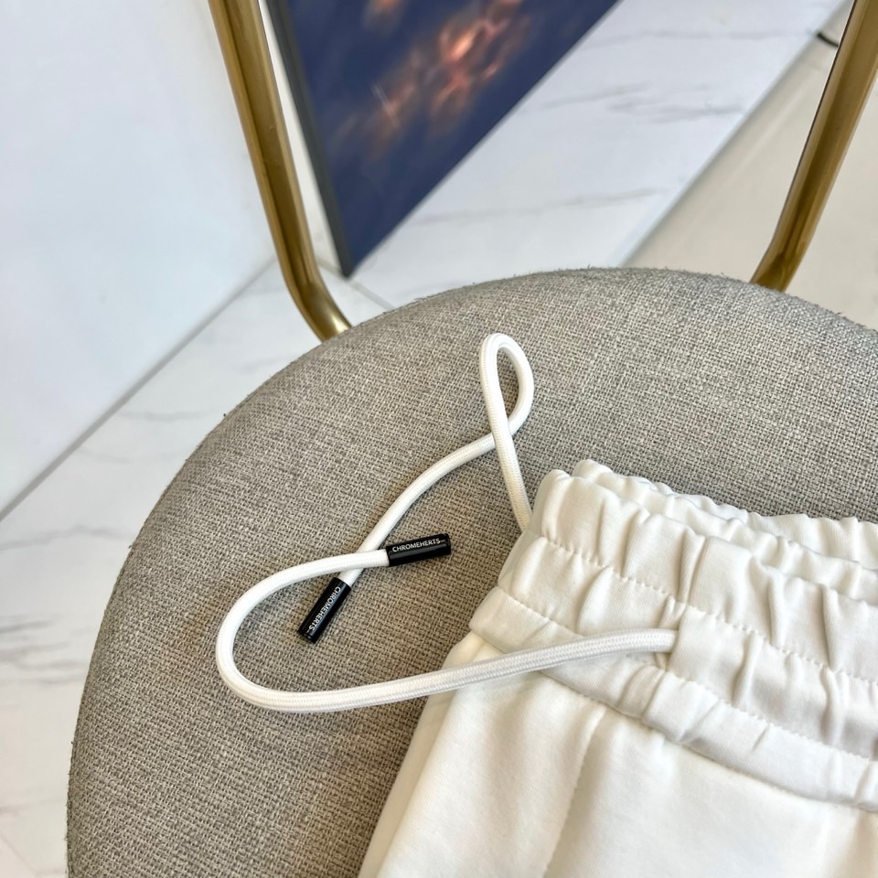 Ch克罗心、 2025s秋冬新款空气层棉质抽绳卫裤，男士经典印花徽标时尚运动休闲抽绳卫裤！采用客供进口2