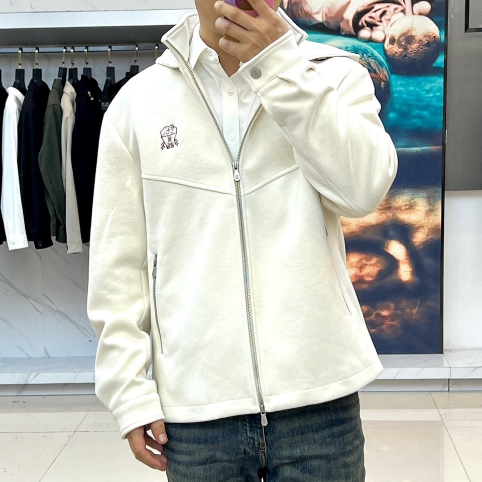 Brunello Cucinelli-BC、2025秋冬新品连帽夹克外套，以顶级天然面料诠释意式优雅，重