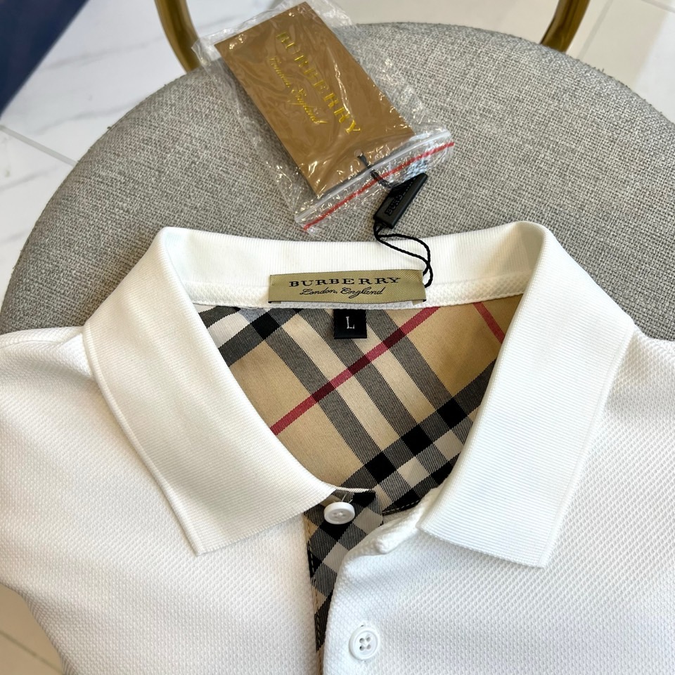 Bur巴宝莉、25秋冬精品！男士珠地棉长袖口袋翻领POLO衫，早秋男士基础百搭长袖衫，妥妥的商务精英标配